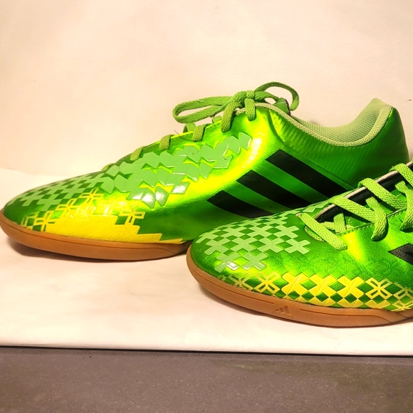 Adidas Predito Mens Indoor Football Trainers Boots - Lime Green - Picture 4 of 8